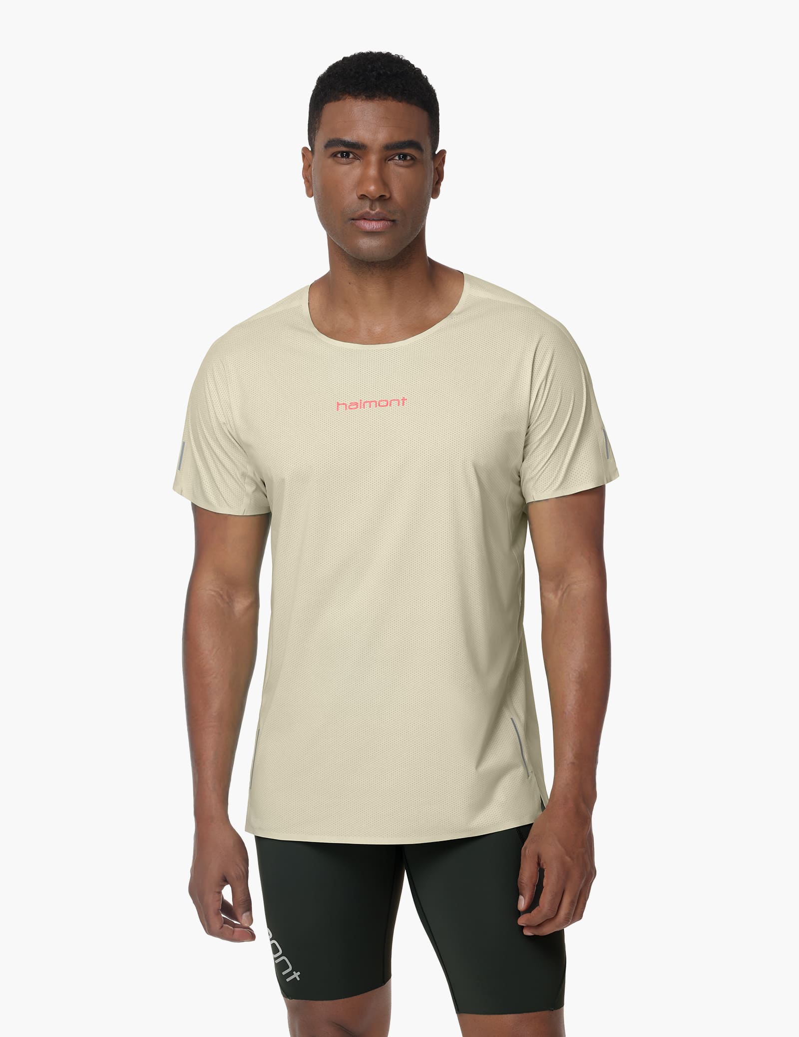 Haimont Men's Mountain Wind Trail T-Shirt in Lvory White
