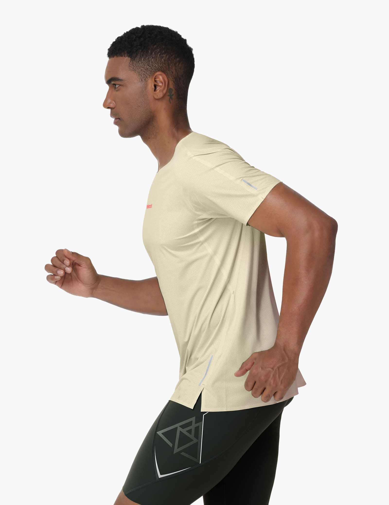 Haimont Men's Mountain Wind Trail T-Shirt in Lvory White