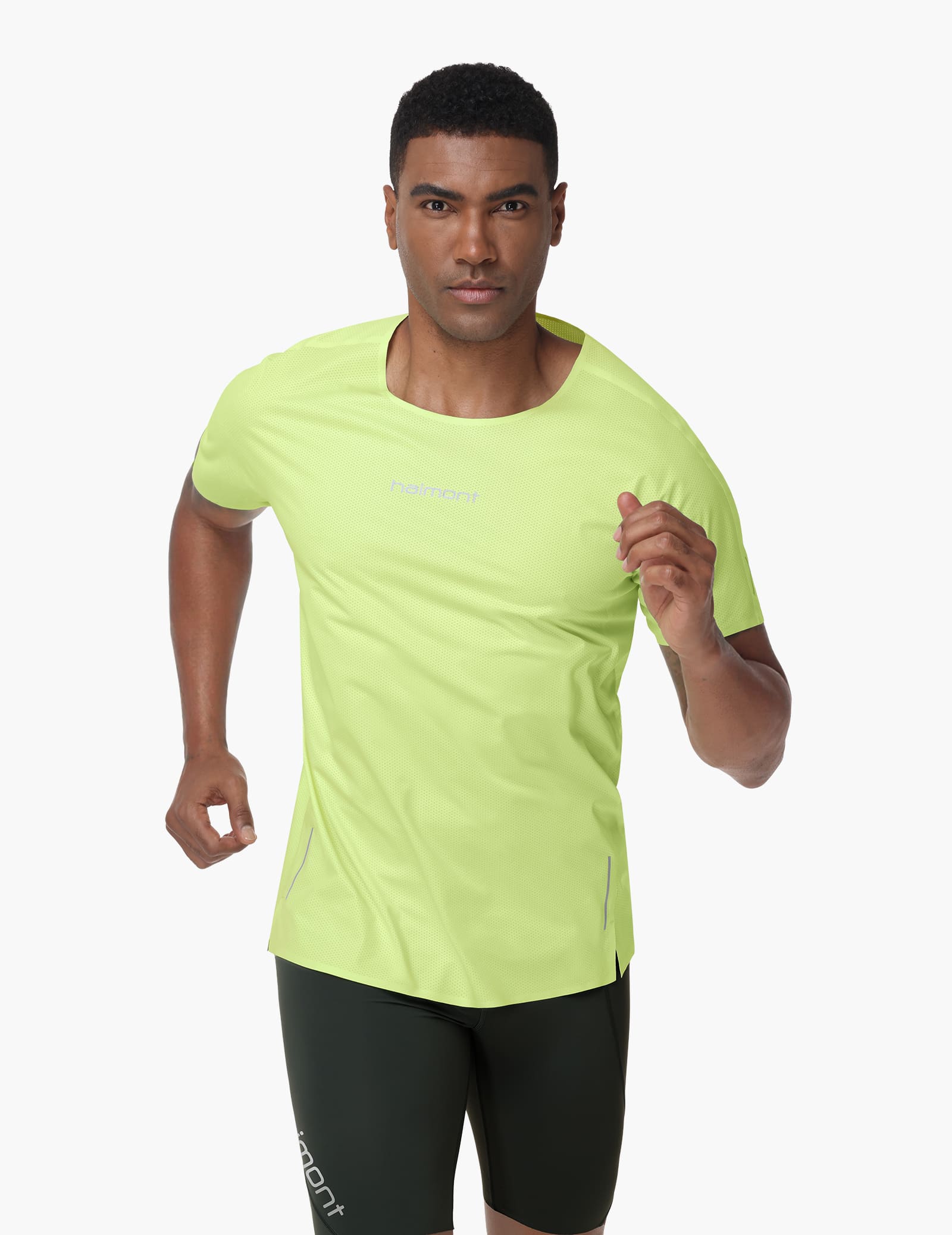 Haimont Men's Mountain Wind Trail T-Shirt in Sprout Green