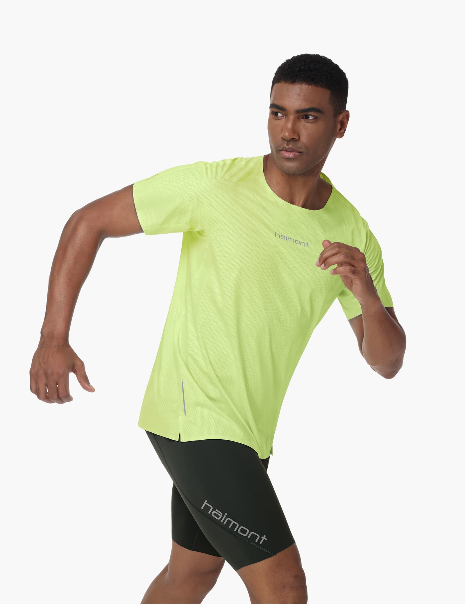Haimont Men's Mountain Wind Trail T-Shirt in Sprout Green