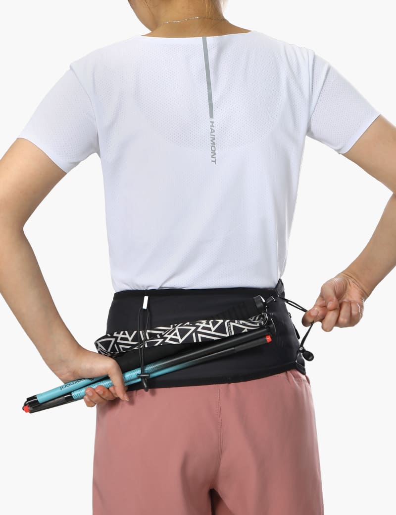 Lightweight Trail Running Waist Belt in Black