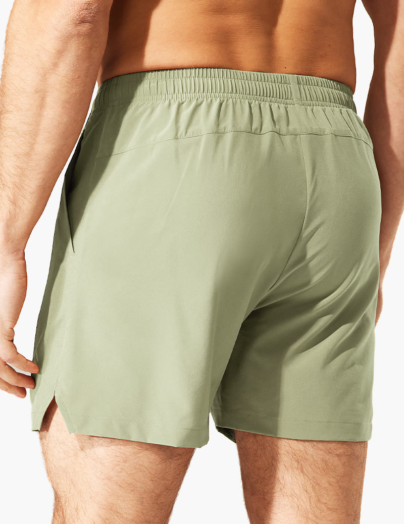 Men's 5 Inch Trail Running Shorts in Green Sage