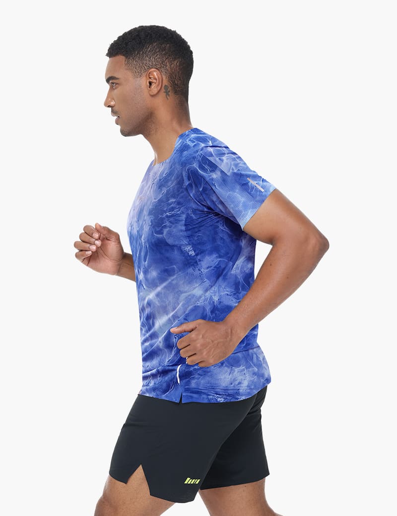 Men's Mountain Breeze Trail T-Shirt in Ocean Blue