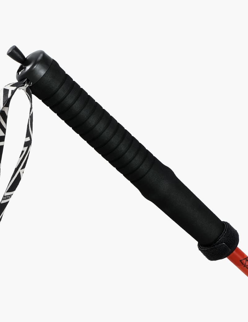 Ultralight Carbon-Aluminum Trekking Pole in Black Red