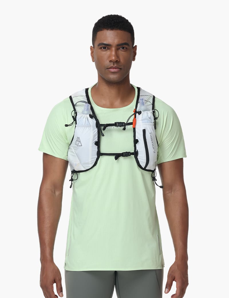 Unisex Ultra 10L Trail Running Vest in White