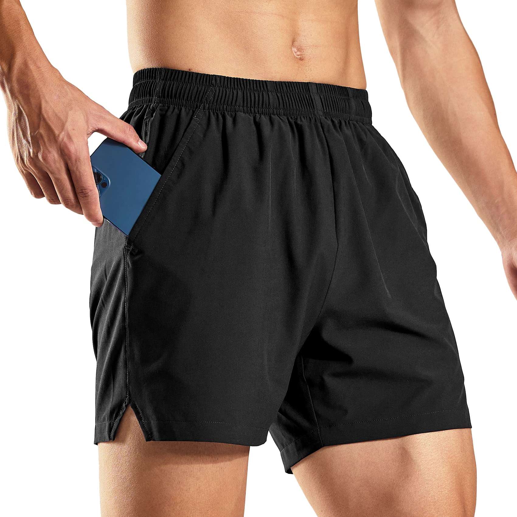 5 Pack: Mens Athletic Shorts, 9 Mesh Basketball Shorts Men Active Gym  Shorts with Pockets (Set 3, Small) at  Men's Clothing store
