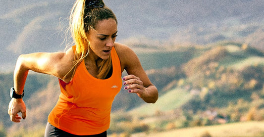 women trail running