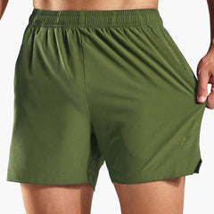 HAIMONT Men Shorts Men's Dry Fit Running Athletic Shorts with Pockets, 5 Inch