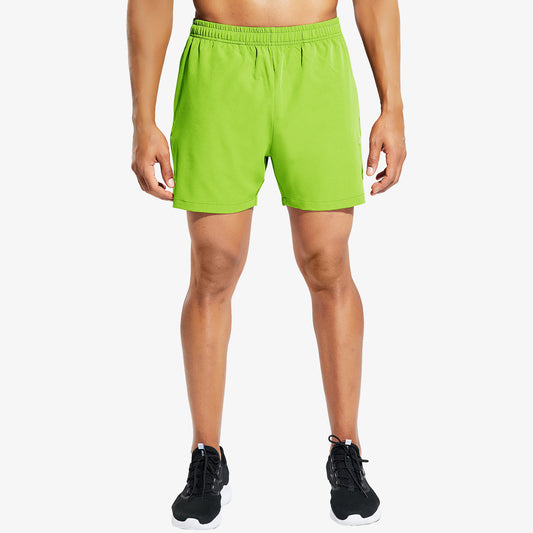 Men's 5" Running Athletic Shorts Quick Dry with Zip Pockets