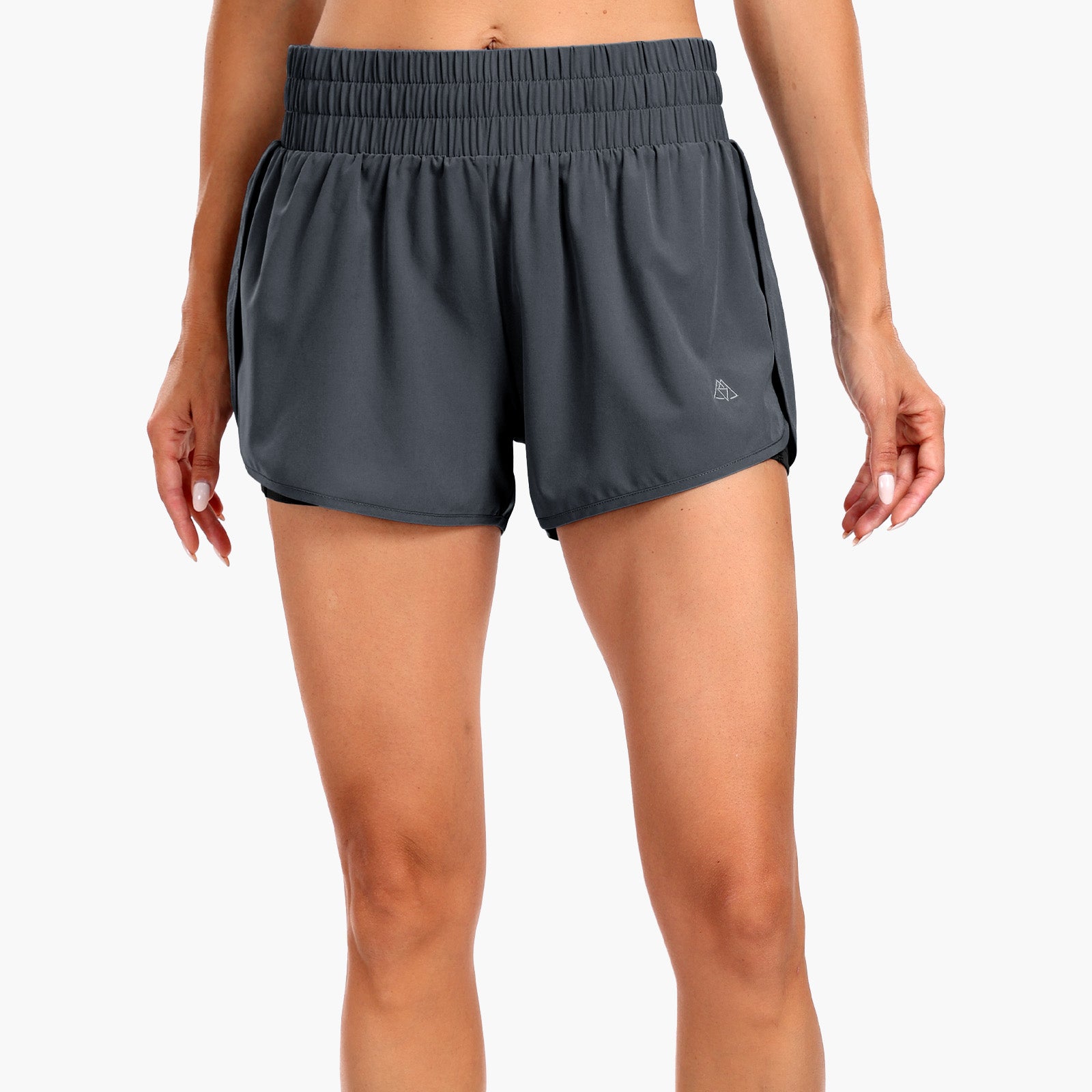 HAIMONT Women Shorts Women's Running Shorts 2 in 1 High Waisted 3" Athletic Shorts