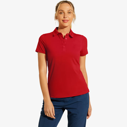 Women's Polo Shirts Dry Fit Short Sleeve Collared Golf Tshirts