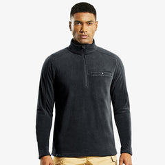 Men’s Quarter Zip Fleece Pullover Jacket with Pocket