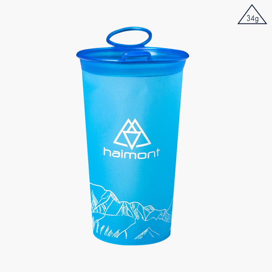 Haimont Water Cup Blue Foldable TPU Soft Water Cup For Trailing Running, Outdoor Marathon,Cycling--SPEEDCUP™