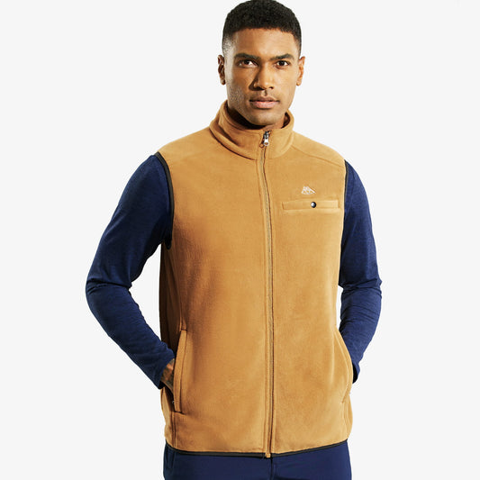 Men’s Fleece Vest Full-Zip Outerwear Lightweight Warm Vests