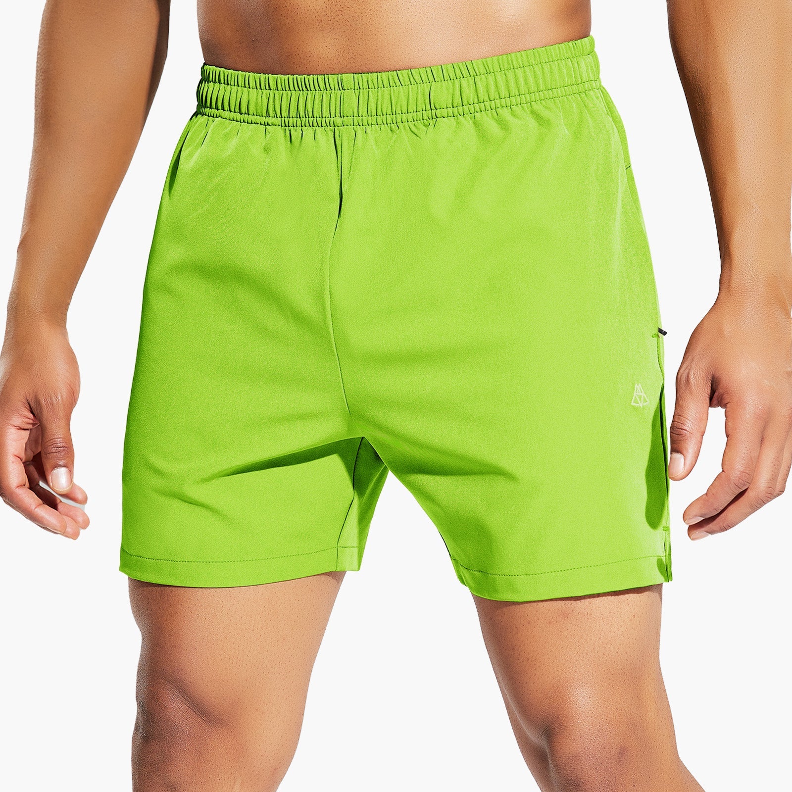 HAIMONT Men Shorts Men's 5" Running Athletic Shorts Quick Dry with Zip Pockets