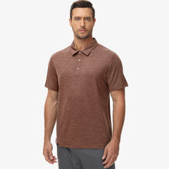 Men's Polo Shirts Short Sleeve Dry Fit Golf Collared Shirt