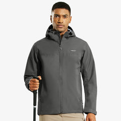 Men’s Waterproof Hooded Rain Jacket Outdoor Windbreaker