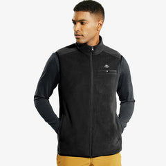 Men’s Fleece Vest Full-Zip Outerwear Lightweight Warm Vests