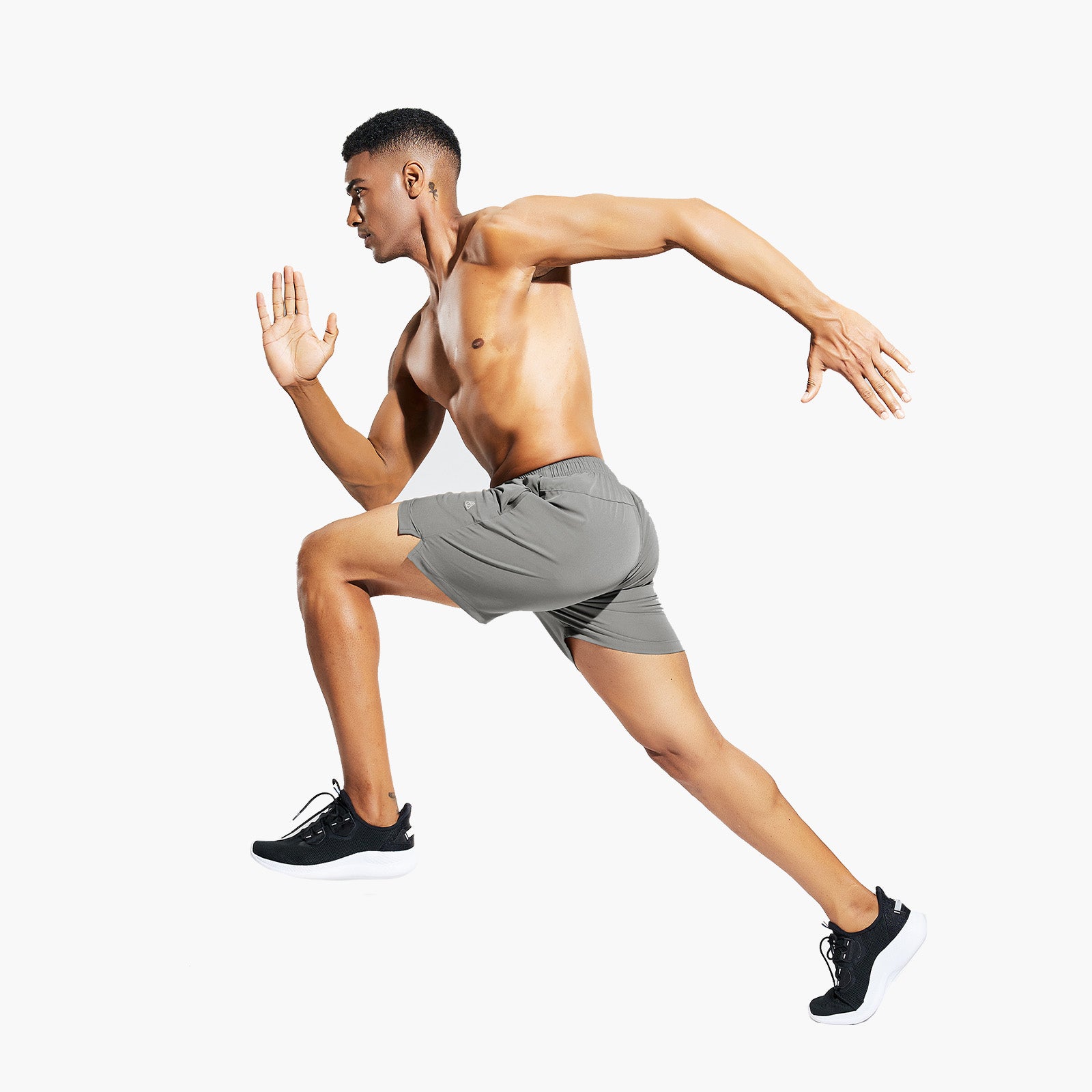 HAIMONT Men Shorts Men's 5" Running Athletic Shorts Quick Dry with Zip Pockets