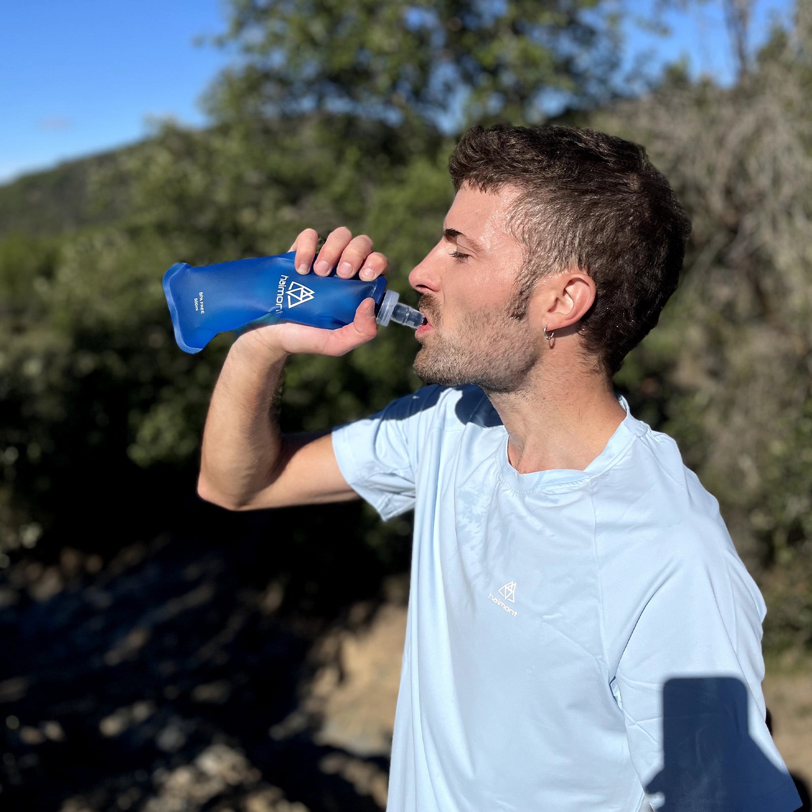 HAIMONT Flask Blue TPU Soft Flask 500ml