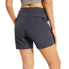 Women Quick Dry Hiking Cargo Shorts with Zipper Pockets 5"