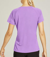 Women's Athletic T-Shirts Quick Dry UPF 50+ Workout Tops