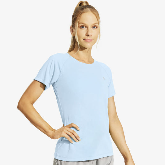 Women's Athletic T-Shirts Quick Dry UPF 50+ Workout Tops
