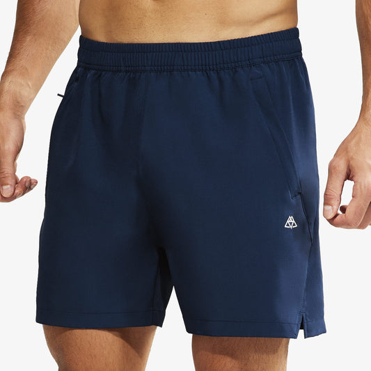 Men's 5-Inch Workout Running Shorts with Zipper Pockets