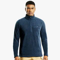 Men’s Quarter Zip Fleece Pullover Jacket with Pocket