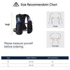 HAIMONT Running Packs Trail Running Hydration Vest Pack 5L Lightweight Run Water Vest