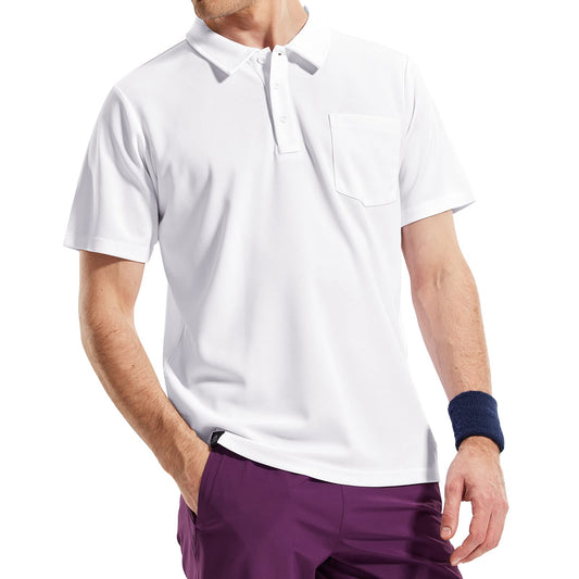 Men’s Polo Shirts with Pocket Moisture Wicking Collared T-Shirts