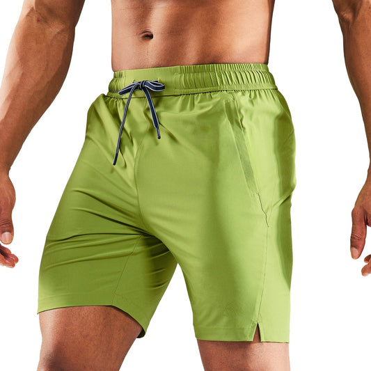 Men's Dry Fit Running Shorts with Zipper Pockets, 7 Inch