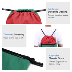 Gym Drawstring Bag Sackpack with Wet Compartment