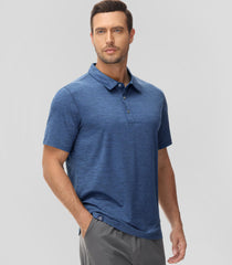Men's Polo Shirts Short Sleeve Dry Fit Golf Collared Shirt