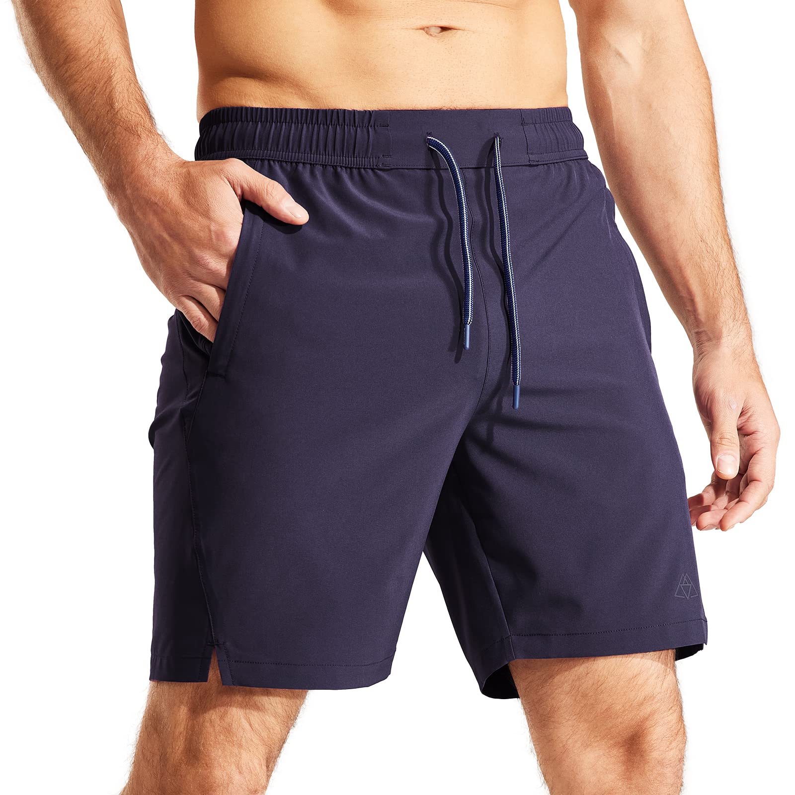 Men's Running Shorts Quick Dry Athletic Workout Gym Shorts with Zipper  Pockets Men's Performance Gear Shorts, Men's Athletic Shorts