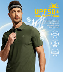 Men’s Lightweight Polo Shirt Quick Dry Golf Tshirts