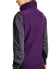 Women's Fleece Lined Softshell Vest with 6 Pockets
