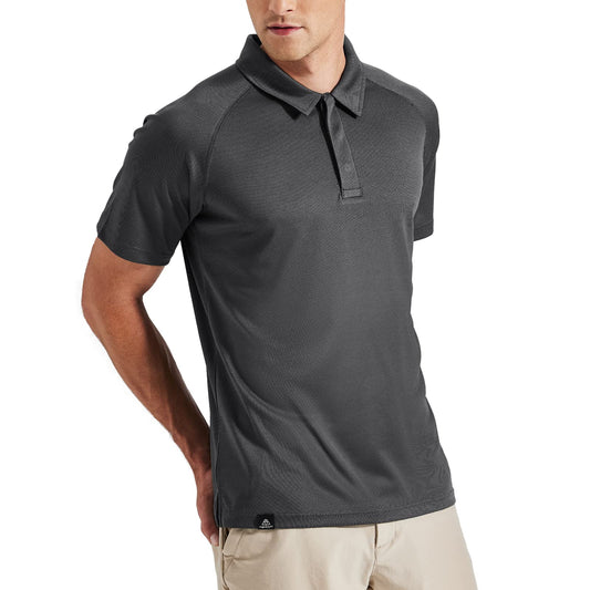Men's Performance Polo Shirts Dry Fit Collared T-Shirts