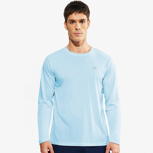Men's UPF 50+ Long Sleeve Athletic T-Shirts Quick Dry