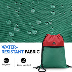 Gym Drawstring Bag Sackpack with Wet Compartment