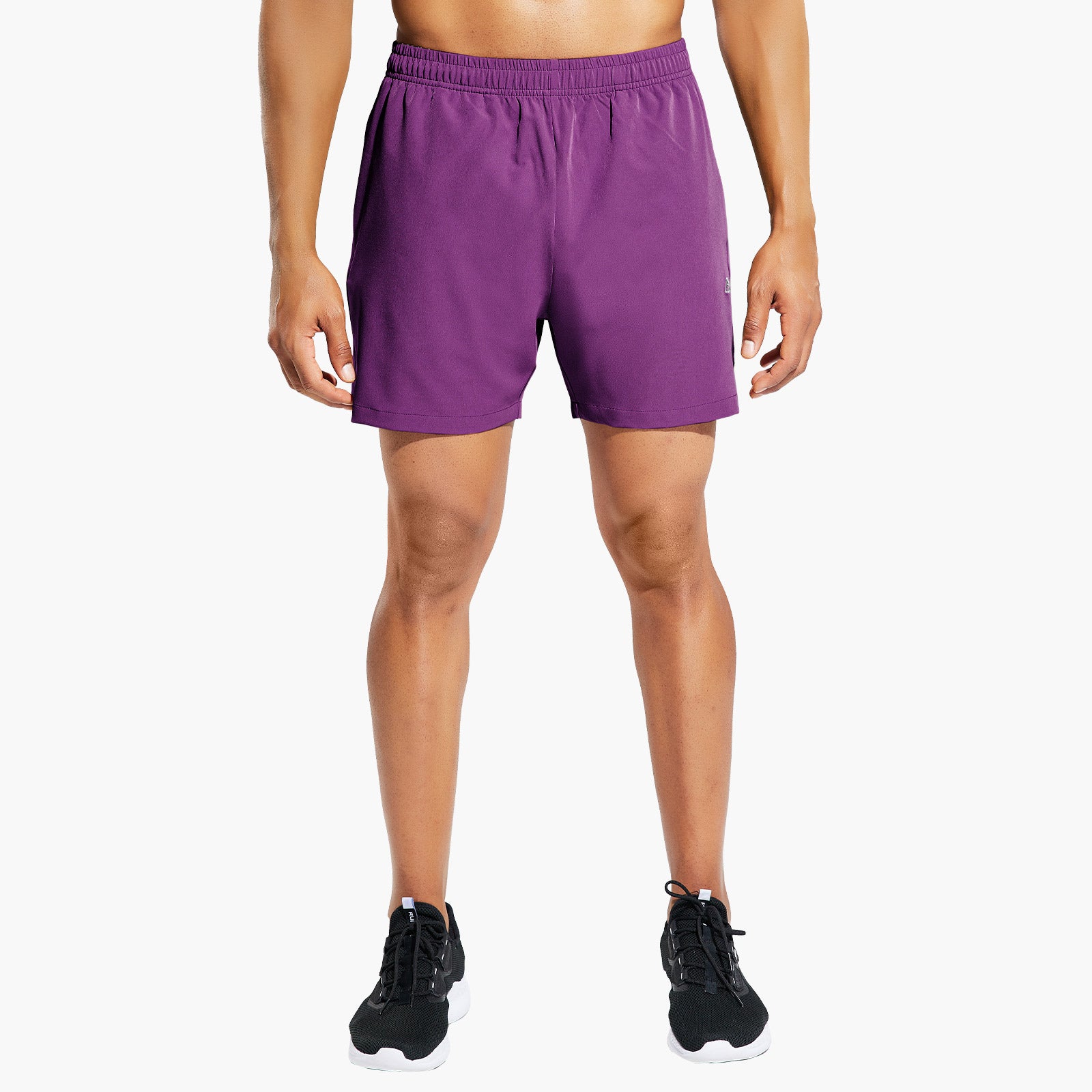 HAIMONT Men Shorts Men's 5" Running Athletic Shorts Quick Dry with Zip Pockets