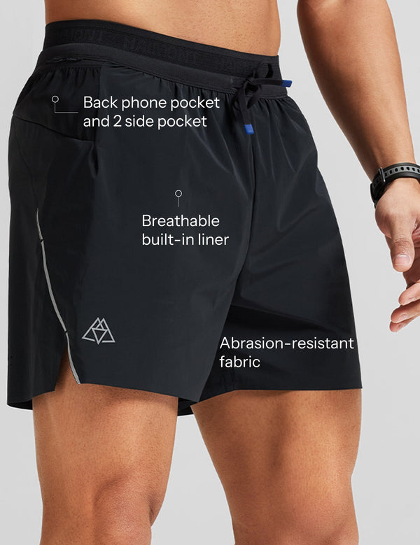 haimont Men's Shorts APEX Men's 4.5" Split Run Shorts