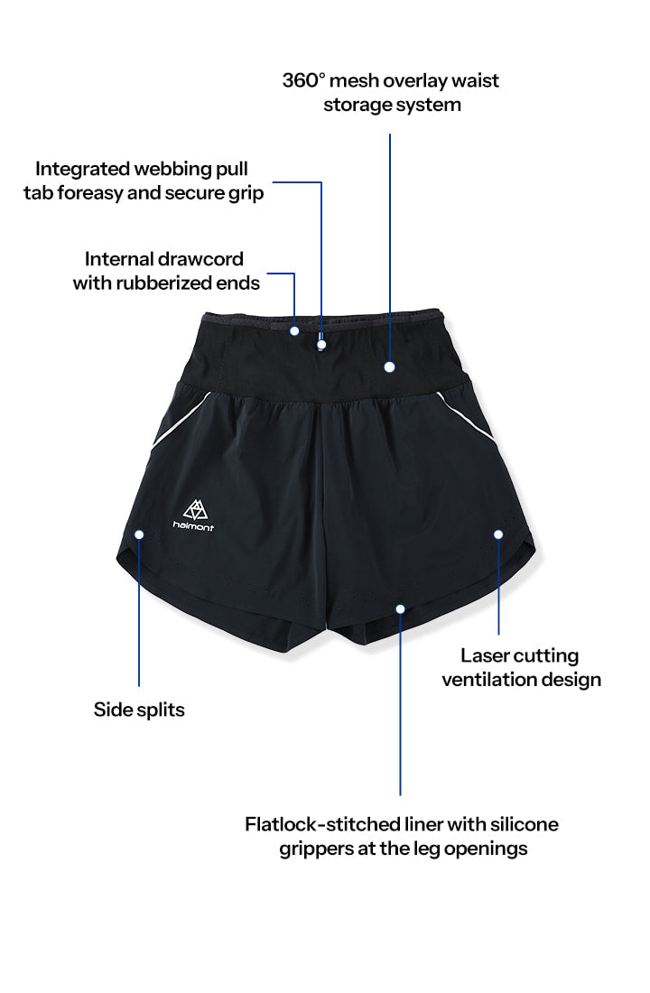 Short da Trail Running 2 in 1 da 4,5