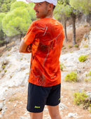 Haimont Men's Mountain Wind Trail T-Shirt in Glory Red