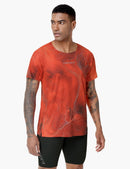Haimont Men's Mountain Wind Trail T-Shirt in Glory Red
