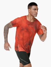 Haimont Men's Mountain Wind Trail T-Shirt in Glory Red