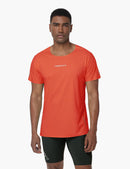 Haimont Men's Mountain Wind Trail T-Shirt in Orange Red