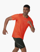Haimont Men's Mountain Wind Trail T-Shirt in Orange Red