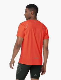 Haimont Men's Mountain Wind Trail T-Shirt in Orange Red
