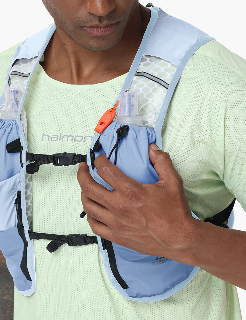 HAIMONT Running Packs UltraLight 5L Hydration Running Vest – Zero-Bounce Trail Pack for Long-Distance (Unisex)